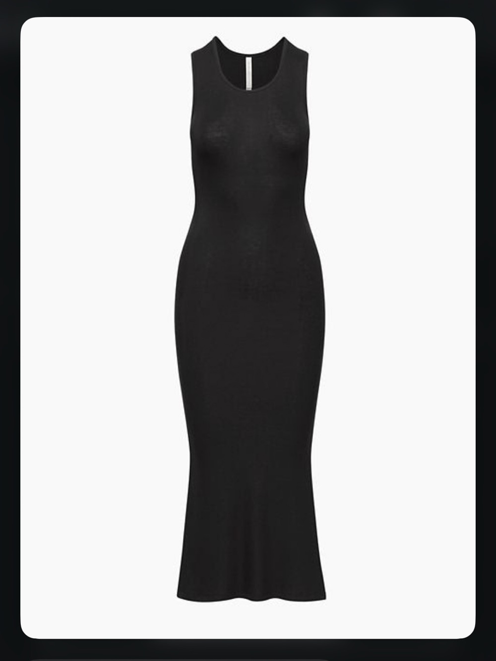 Aritzia The Group by Babaton LUXE LOUNGE QUIET DRESS Black Rib